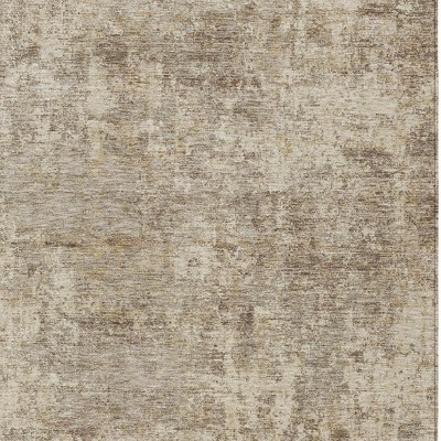 HomeRoots 8' X 10' Taupe And Beige Abstract Washable Indoor Outdoor Area Rug