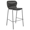 Faux Rattan and Metal Bar Stools (Set of 2), Sleek and Durable Design for Kitchen or Home Bar - 2 of 4
