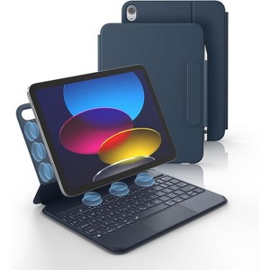Dexnor for iPad (A16) 11th/10th Generation Case with Keyboard Ultra-Light Magnetic Detachable Folio Keyboard Cover Multi-Touch Trackpad Backlit - 1 of 3