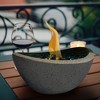 Mondawe Mixed Color Indoor And Outdoor Concrete Fire Pit, Mini Smoke-Free Tabletop Fire Bowl - 3 of 4