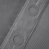 No Hook Shower Curtain with Snap in Liner, Heavyweight Waffle Fabric Bath Curtain, Hotel Grade - 4 of 4