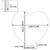 Artloge 7.2FT White Heart Shape Wedding Arch Stand Heavy Duty Metal Balloon Backdrop Stand for Lawn Party Ceremony Wedding Decoration - 3 of 4
