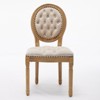 NicBex Dining Chairs Stool Upholstered Chair with Wood Legs Antique Painting Hand-pulled Buckle Decoration Velvet for Kitchen - 3 of 4