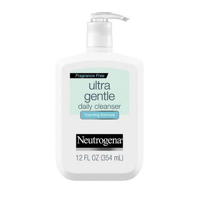 Neutrogena Ultra Gentle Foaming Facial Cleanser For Sensitive Skin 12 Fl Oz Target