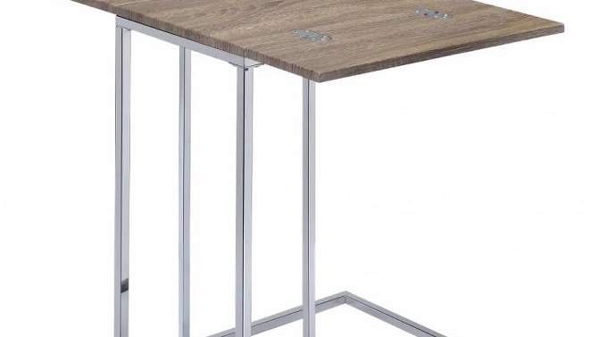 End Table Oak Chrome - Acme Furniture, 2 of 8, play video