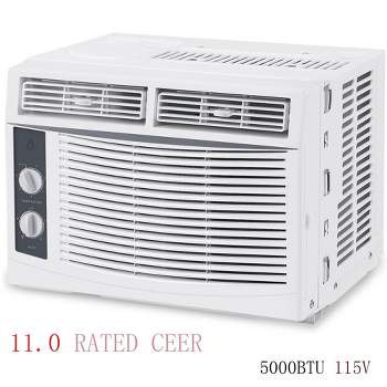 5000 BTU Window Air Conditioner AC Unit W/ Mechanical Controls & Reusable Filter