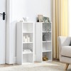KTMBDW 8-Tier Media Tower Rack, CD DVD Slim Storage Cabinet with Adjustable Shelves, Double-Decker Bookcase , Narrow Bookcase for Home Office - 2 of 4