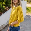 Amaryllis Women's Dolman Sleeve Ribbed Knit Top with Banded Hem Relaxed Fit Casual Style - 2 of 4