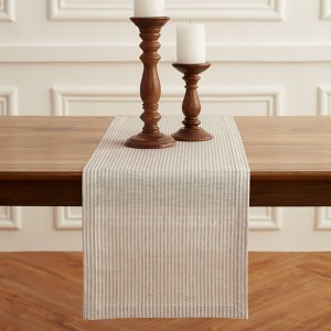 Solino Home Striped Linen Table Runner | Narrow Stripe - 1 of 4