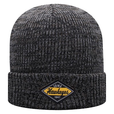 NCAA Iowa Hawkeyes Men's Black Aclaim Knit Cuffed Beanie