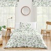 Sweet Jojo Designs Girl Twin Comforter Bedding Set Botanical Green and White 2pc - 2 of 4