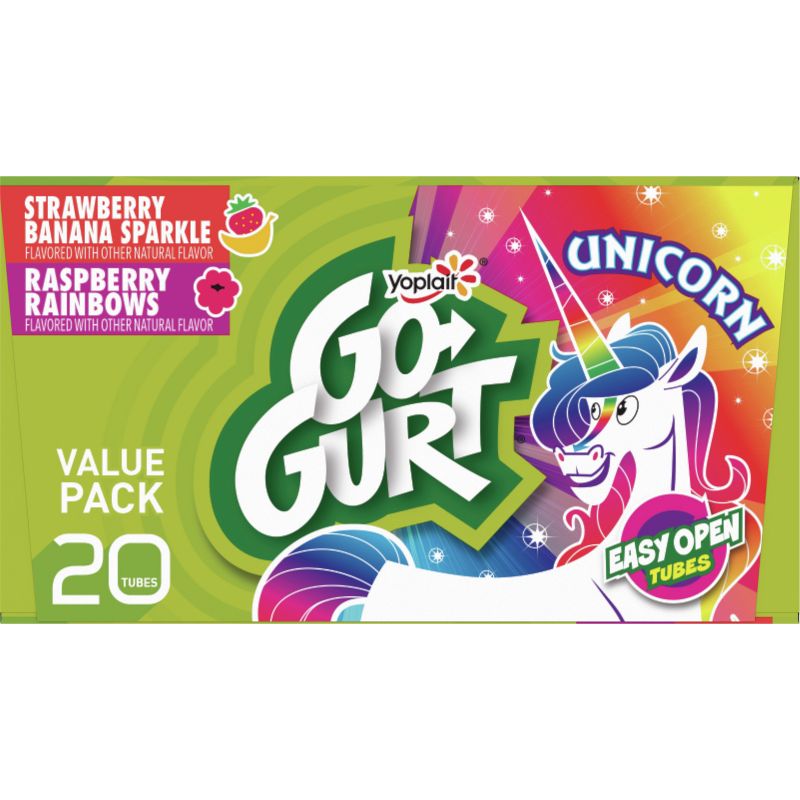 Yoplait Go-Gurt Raspberry/Strawberry Banana Fat Free Kids&#39; Yogurt - 40oz/20ct, 6 of 9