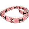 Country Brook Petz Pink and Brown Argyle Martingale Dog Collar - 3 of 4