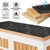 5.5ft H x 4.1ft L Outdoor Wood Storage Shed - Garden Tool Cabinet with Waterproof Asphalt Roof - 3 of 4