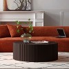 NicBex Modern 35.43" Round Coffee Table with Relief Design for Living Room and Office - 4 of 4