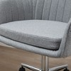 NicBex Adjustable Home Office Chair Modern Fabric Computer Chair Vanity Chair with 5 Casters and Mid-Back for Office, Study, Living Room - 3 of 4