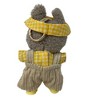 Sweet Corduroy Overalls Set with Yellow Check Shirt, Cap & Shoes for Labubu - 3 of 4