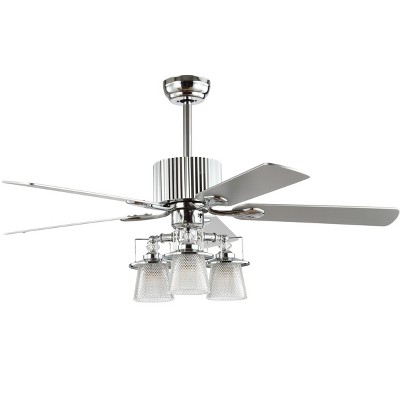 Parlin Ceiling Light Fan - Chrome - Safavieh