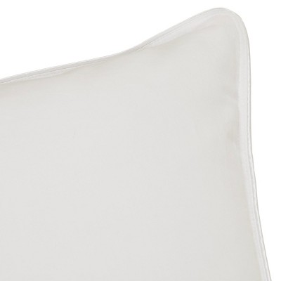 White Polyester Down Alternative Pillow with Cotton Cover