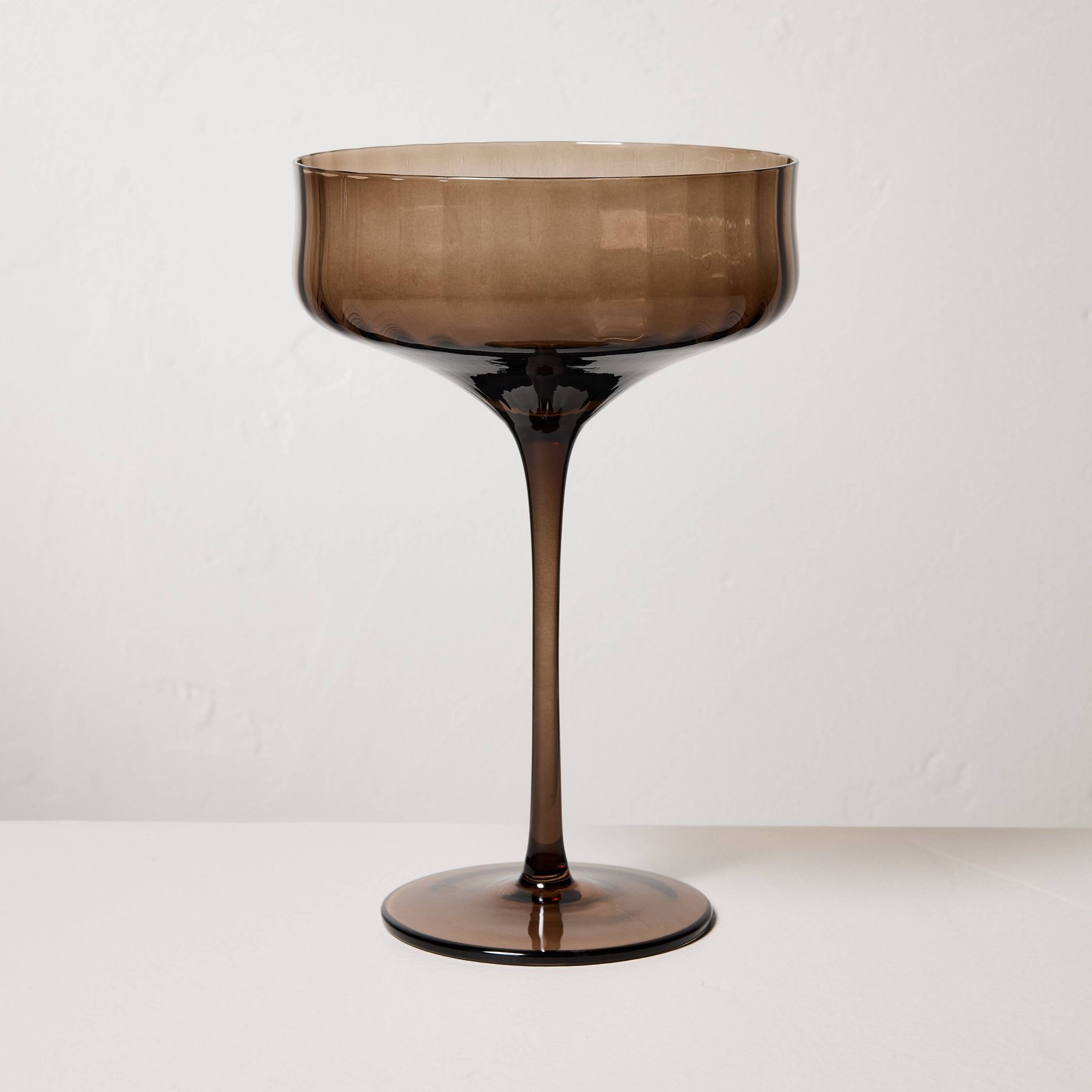 12oz Coupe Glass Brown - Hearth & Hand™ with Magnolia
