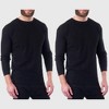 Alpine Swiss Mens Thermal Long Sleeve Top Underwear Crew Neck Shirt Waffle Knit Henley Base Layer - 2 of 4