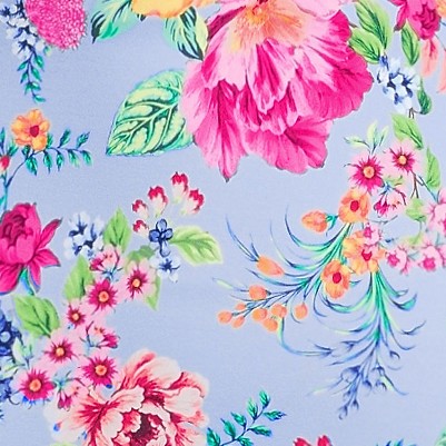 cloud blue romantic floral
