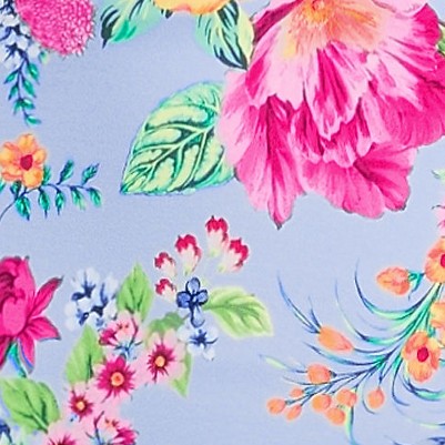 cloud blue romantic floral