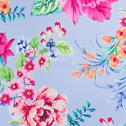 cloud blue romantic floral