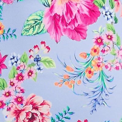 cloud blue romantic floral