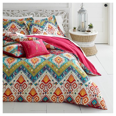 Twin Moroccan Comforter Set Red - Azalea Skye