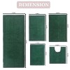 Home Weavers Luxury Collection 100% Cotton Tufted Bathroom Rug Set, Non-Slip Latex Bath Rug Set - 3 of 4