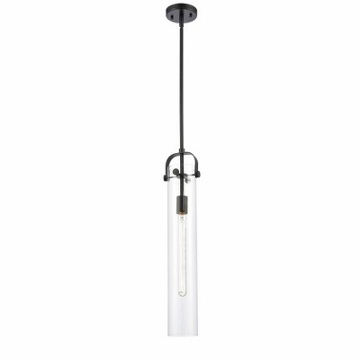 Pilaster - 1 Light Stem Hung Pendant In Industrial Style-14.5 Inches Tall and 5 Inches Wide