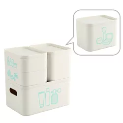 Recycled Plastic Multi Function Storage Off-White - Allure Home Creations