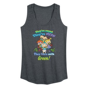 Women's - Rugrats - They're Round, They're Mean Graphic Racerback Tank - 1 of 4