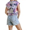Women's Tie Dye Ribbed Crop Top - umgee - 3 of 3