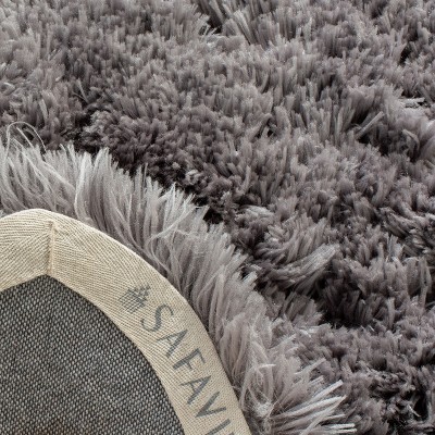 Handmade Luxe Gray Sheepskin Shag Rug 5' x 7'