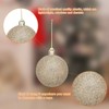 Unique Bargains Plastic Party Wedding Christmas Barrel Packed Hanging Ornament Balls 2.4" 24 Pcs - 3 of 4