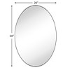 TEHOME Javell Oval Stainless Steel Framed Wall Mounted Bathroom Vanity Mirror - 3 of 4