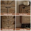 Narrow Slim Freestanding Rack Cabinet, Shoe Organizer Cabinet for Entryway - 4 of 4