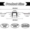 Safety Squat Bar, Squat Barbell 700 lb Capacity - Padded with Collars 2-Inch Weight Plate Compatible Squat Training Bar Home Gym Equipment - 3 of 4
