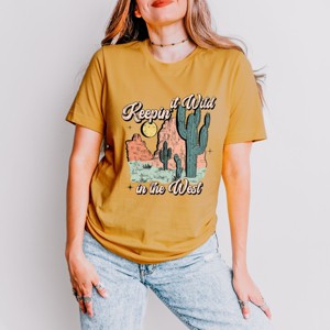 Simply Sage Market Keepin It Wild Colorful Short Sleeve Tee - 1 of 4