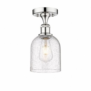 Bella - 1 Light Semi-Flush Mount In Industrial Style-9.63 Inches Tall and 5.5 Inches Wide - 1 of 1
