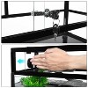 REPTI ZOO 30"×12"×12" Water-Land Ecological Turtle Tank, Aquatic Turtle Aquarium Terrarium  with Drainage System and Basking Platform（18 Gallon） - 3 of 4