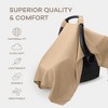Comfy Cubs Baby Car Seat Cover - Infant Car Seat Cover for Sun with Large Size Car Seat Canopy - 3 of 4
