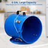 Fryer Grease Bucket 6 Gal, Fryer Oil Bucket with Lid, Coated Carbon Steel Oil Filter Pot with Rust-Proof Coating, with Lock Clips & Filter Bag - 4 of 4