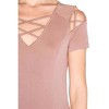 Women's Criss Cross Modal Cupro Swing Dress - SHE + SKY - 4 of 4