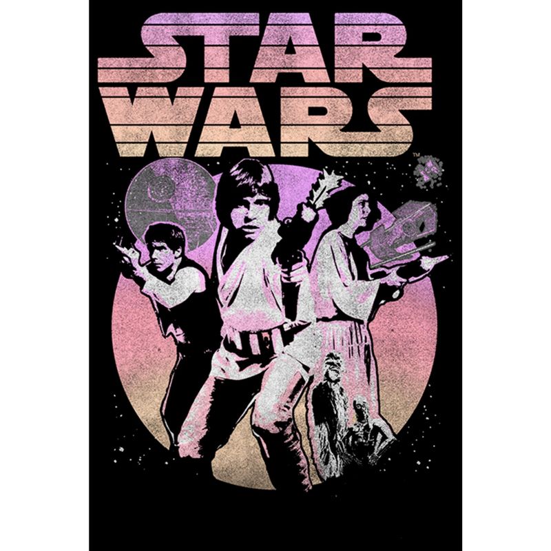 Girl's Star Wars Classic A New Hope Poster Crop T-Shirt, 2 of 4