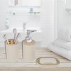 Unique Bargains Round Bathroom Accessories Kit 1 Set - 4 of 4