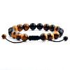 West Coast Jewelry Men's Tiger Eye and Onyx Natural Stone Bead Adjustable Bracelet (10mm) - 4 of 4