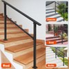 Hand Rails for Outdoor Steps, Aluminium Alloy Stair Railing with Installation Kit,  Porch Handrails for Concrete Exterior Steps - 4 of 4